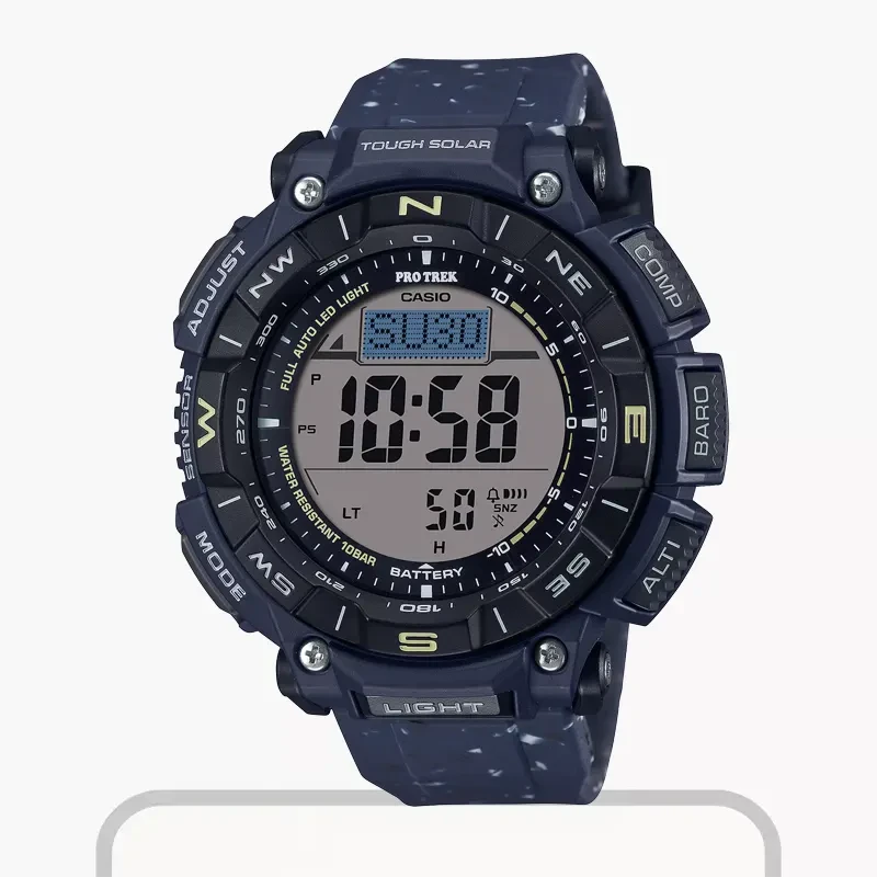 Casio Pro Trek Solar Power Resin Strap Digital Men's Watch- PRG-340SC-2